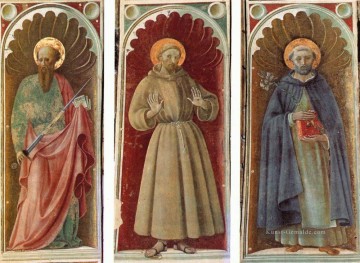 Sts Paul Francis Und Jerome Frührenaissance Paolo Uccello Ölgemälde